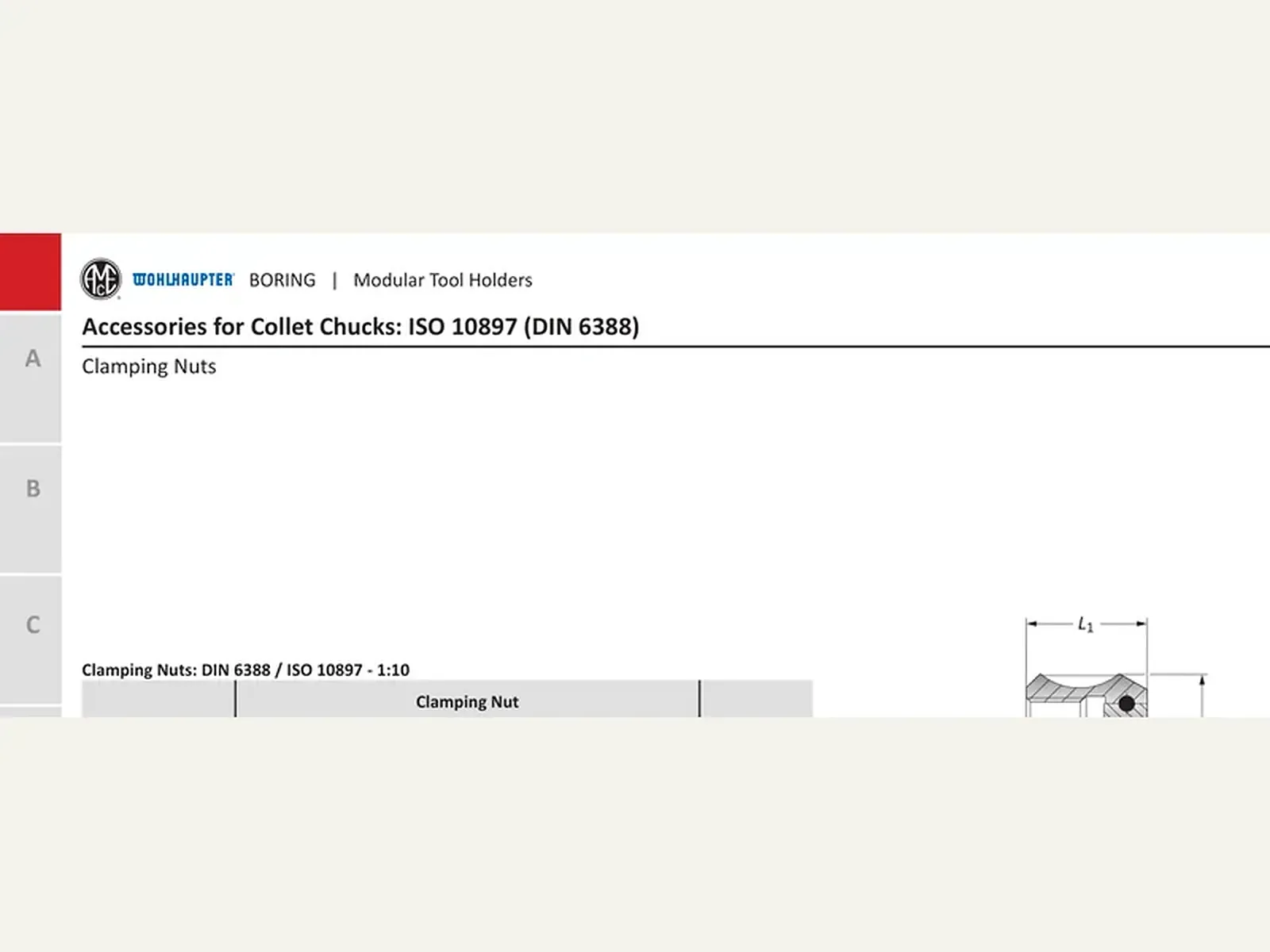 Принадлежности для цанговых патронов: ISO 10897 (DIN 6388)
